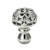 Carpe Diem Hardware - Juliane Grace Medium Knob Full Round With 13 Swarovski Clear and Aurore Boreale Crystals - Platinum