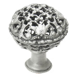 Carpe Diem Hardware - Juliane Grace Large Knob Full Round With 13 Swarovski Clear Crystals In Satin. - Satin