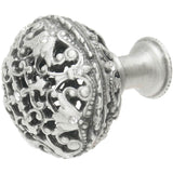 Juliane Grace Large Knob Full Round With 13 Swarovski Clear Crystals In Satin.