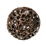 Juliane Grace Large Knob Full Round With 13 Swarovski Clear Crystals In Satin.