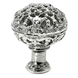 Carpe Diem Hardware - Juliane Grace Large Knob Full Round w/ 17 Swarovski Crystals - Platinum