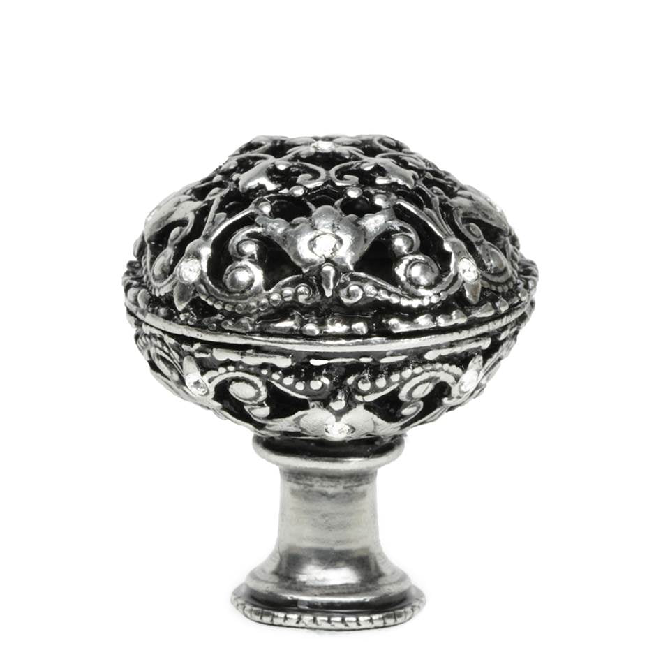 Carpe Diem Hardware - Juliane Grace Large Knob Full Round w/ 17 Swarovski Crystals - Chalice
