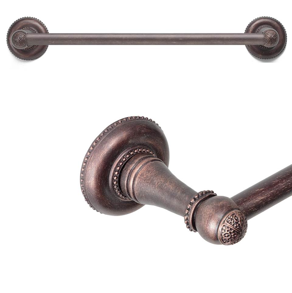 Carpe Diem Hardware - Millennium 16'' O.C. (Approximately) Towel Bar With 5/8'' Smooth Center - Oil Rubbed Bronze