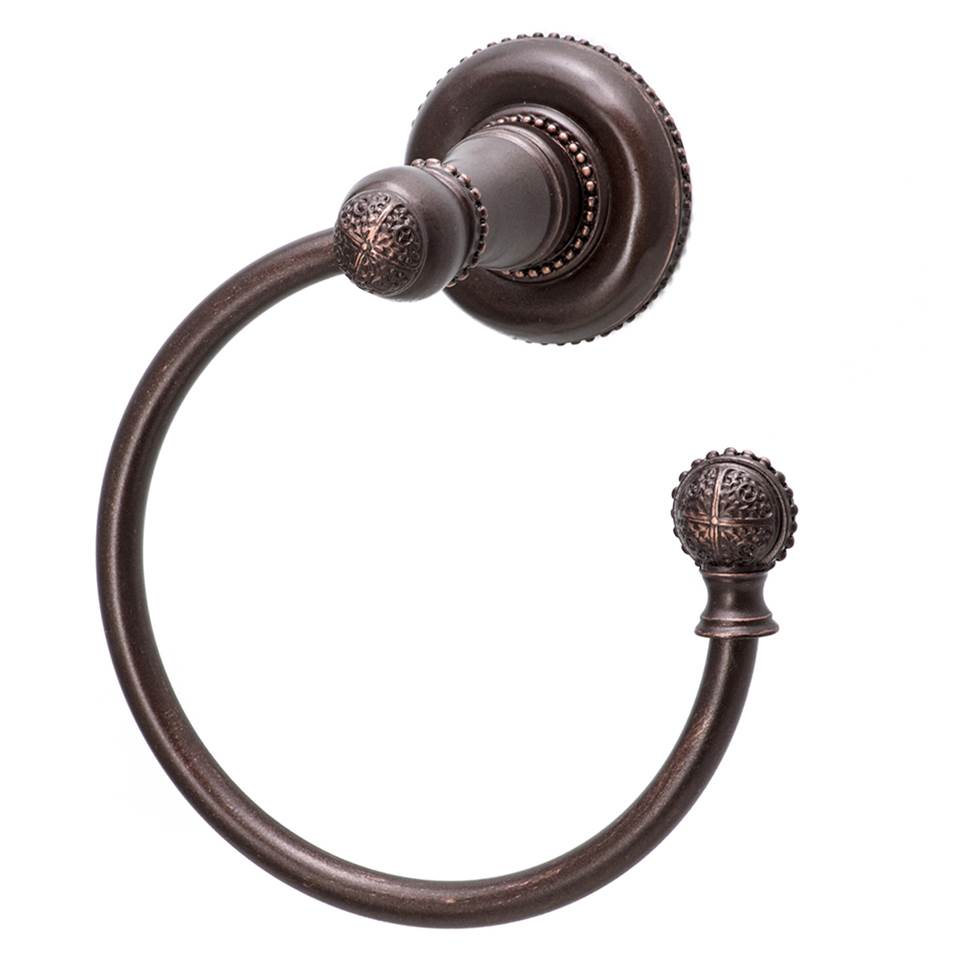 Carpe Diem Hardware - Millennium Swing Towel Smooth Ring Right - Oil Rubbed Bronze