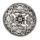 Juliane Grace Large Knob With 17 Swarovski Clear and Aurore Boreale Crystals