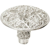 Carpe Diem Hardware - Juliane Grace Large Knob With 17 Swarovski Clear Crystals In Platinum. - Platinum