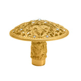 Juliane Grace Large Knob With 17 Swarovski Clear and Aurore Boreale Crystals