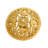 Juliane Grace Large Knob With 17 Swarovski Clear and Aurore Boreale Crystals
