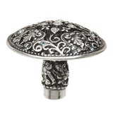 Carpe Diem Hardware - Juliane Grace Large Knob With 17 Swarovski Clear and Aquamarine Crystals In Chalice. - Chalice