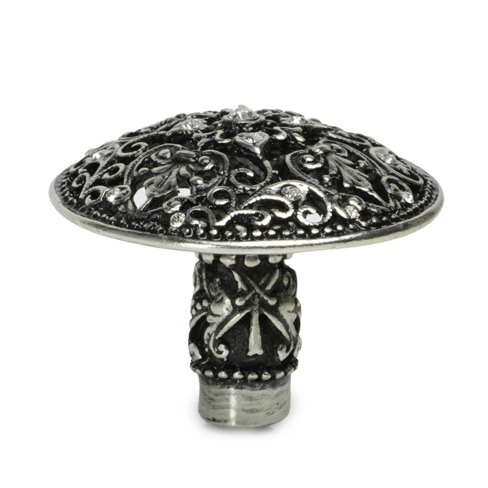 Carpe Diem Hardware - Juliane Grace Large Knob With 17 Swarovski Clear Crystals In Chalice. - Chalice