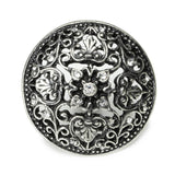 Juliane Grace Large Knob With 17 Swarovski Clear Crystals In Satin.