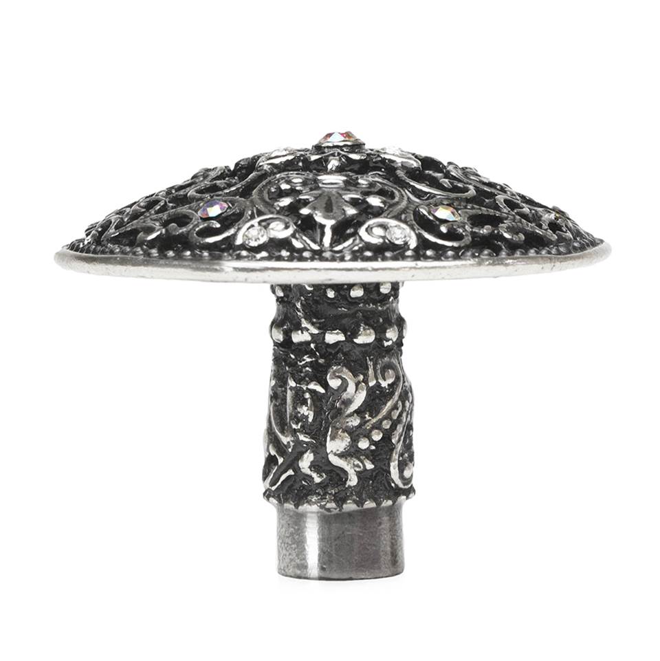 Carpe Diem Hardware - Juliane Grace Large Knob With 17 Swarovski Clear and Aurore Boreale Crystals - Chalice