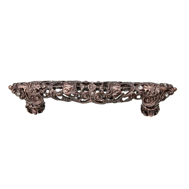 Carpe Diem Hardware - Juliane Grace 3'' O.C. Pull With 12 Swarovski Clear Crystals - Oil Rubbed Bronze