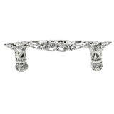 Carpe Diem Hardware - Juliane Grace 3'' O.C. Pull With 12 Swarovski Clear and Aurore Boreale Crystals - Platinum