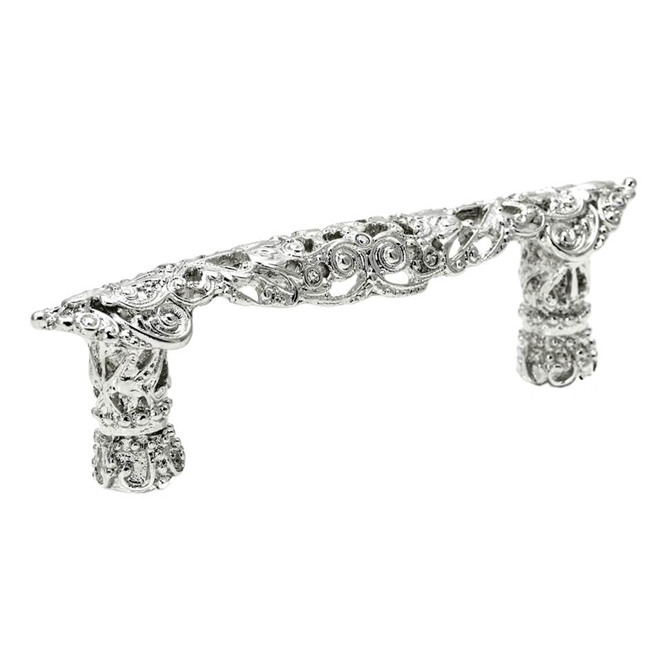 Juliane Grace 3'' O.C. Pull With 12 Swarovski Clear and Aurore Boreale Crystals