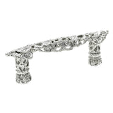 Juliane Grace 3'' O.C. Pull With 12 Swarovski Clear and Aurore Boreale Crystals