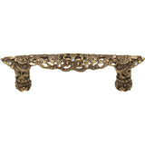 Carpe Diem Hardware - Juliane Grace 3'' O.C. Pull With Clear and Aquamarine Swarovski Crystals In Antique Brass. - Antique Brass