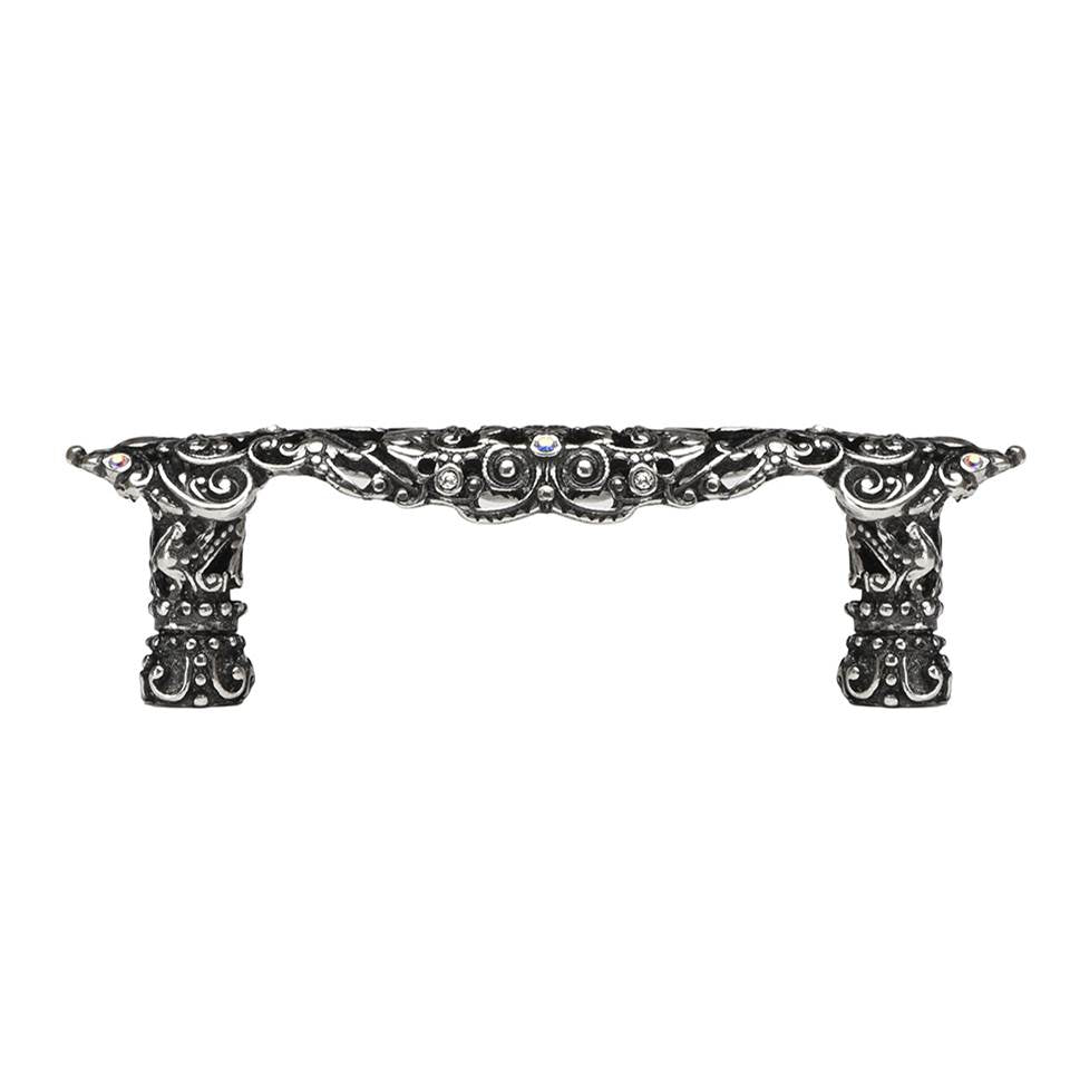 Carpe Diem Hardware - Juliane Grace 3'' O.C. Pull With 12 Swarovski Clear and Aurore Boreale Crystals - Chalice