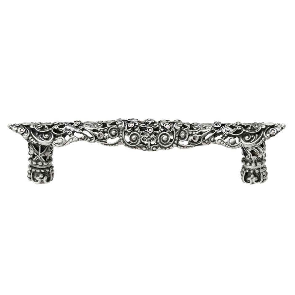 Juliane Grace 4'' O.C. Pull With Swarovski Clear and Aurore Boreale Crystals