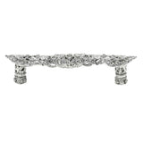 Carpe Diem Hardware - Juliane Grace 4'' O.C. Pull With Swarovski Clear and Aurore Boreale Crystals - Platinum