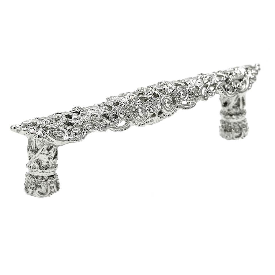 Juliane Grace 4'' O.C. Pull With Swarovski Clear and Aurore Boreale Crystals