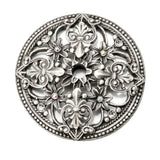 Carpe Diem Hardware - Juliane Grace Escutcheon With Swarovski Clear and Aurore Boreale Crystals - Satin