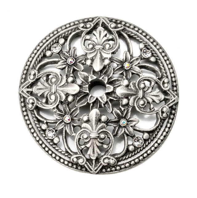 Carpe Diem Hardware - Juliane Grace Escutcheon w/ Swarovski Crystals - Soft Gold