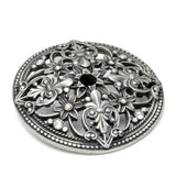 Juliane Grace Escutcheon With Swarovski Clear and Aurore Boreale Crystals