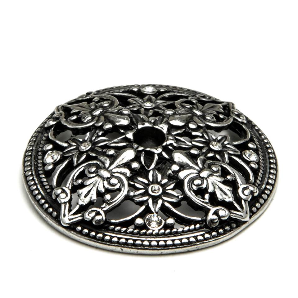 Carpe Diem Hardware - Juliane Grace Escutcheon With Swarovski Clear Crystals - Chalice
