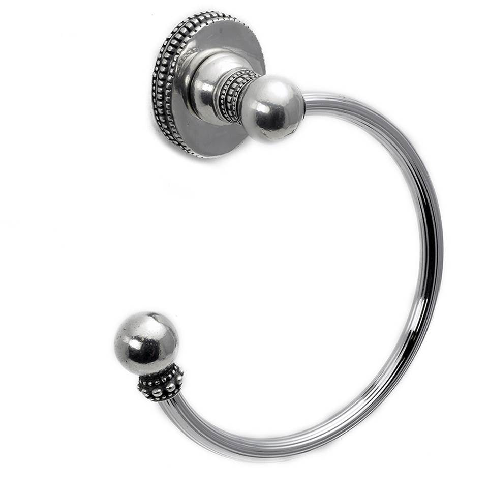 Carpe Diem Hardware - Classic Swing Towel Reeded Ring Left - Chalice