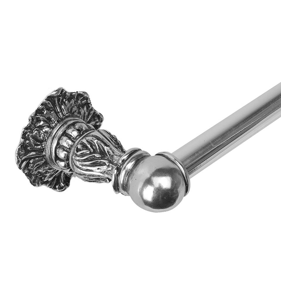 Acanthus 16'' O.C. Approx Towel Bar Renaissance Style w/ 5/8'' Smooth Center