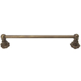 Carpe Diem Hardware - Acanthus 24'' O.C. (Approximately) Towel Bar Renaissance Style With 5/8'' Smooth Center - Antique Brass