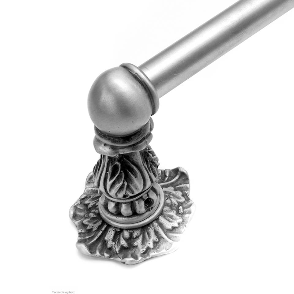 Acanthus 32'' O.C. Approx Towel Bar Renaissance Style w/ 5/8'' Smooth Center