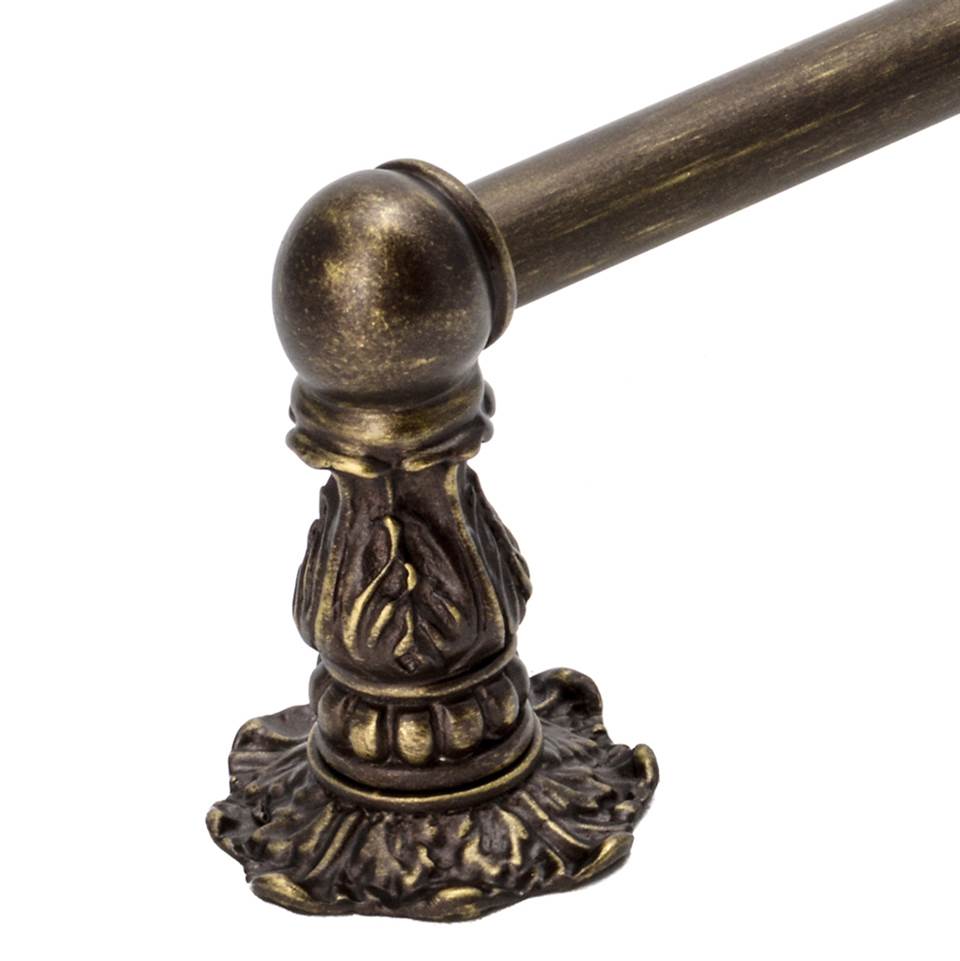 Acanthus 36'' O.C. Approx Towel Bar Renaissance Style w/ 5/8'' Smooth Center