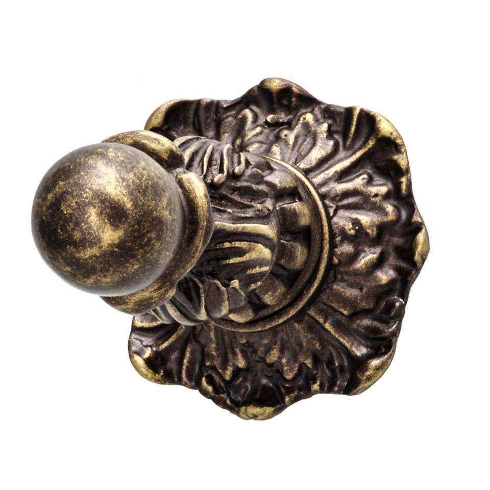 Carpe Diem Hardware - Acanthus Hook Renaissance Style - Antique Brass