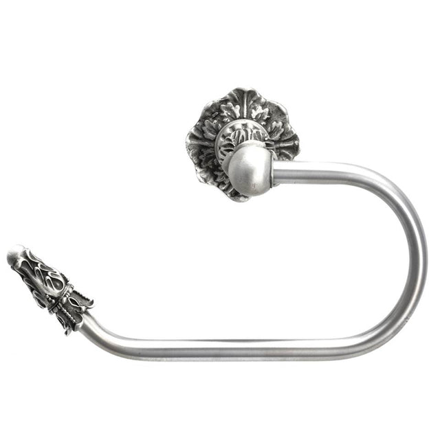 Carpe Diem Hardware - Acanthus Swing Tissue Smooth Ring Left Renaissance Style - Soft Gold