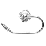 Carpe Diem Hardware - Acanthus Swing Tissue Smooth Ring Left Renaissance Style - Platinum