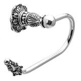 Acanthus Swing Tissue Smooth Ring Left Renaissance Style