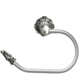 Carpe Diem Hardware - Acanthus Swing Tissue Reeded Ring Left Renaissance Style - Soft Gold