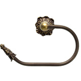 Carpe Diem Hardware - Acanthus Swing Tissue Reeded Ring Left Renaissance Style - Antique Brass