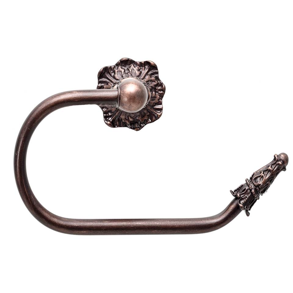 Carpe Diem Hardware - Acanthus Swing Tissue Smooth Ring Right Renaissance Style - Oil Rubbed Bronze