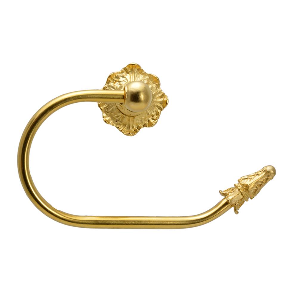 Carpe Diem Hardware - Acanthus Swing Tissue Smooth Ring Right Renaissance Style - Gilded Mercury