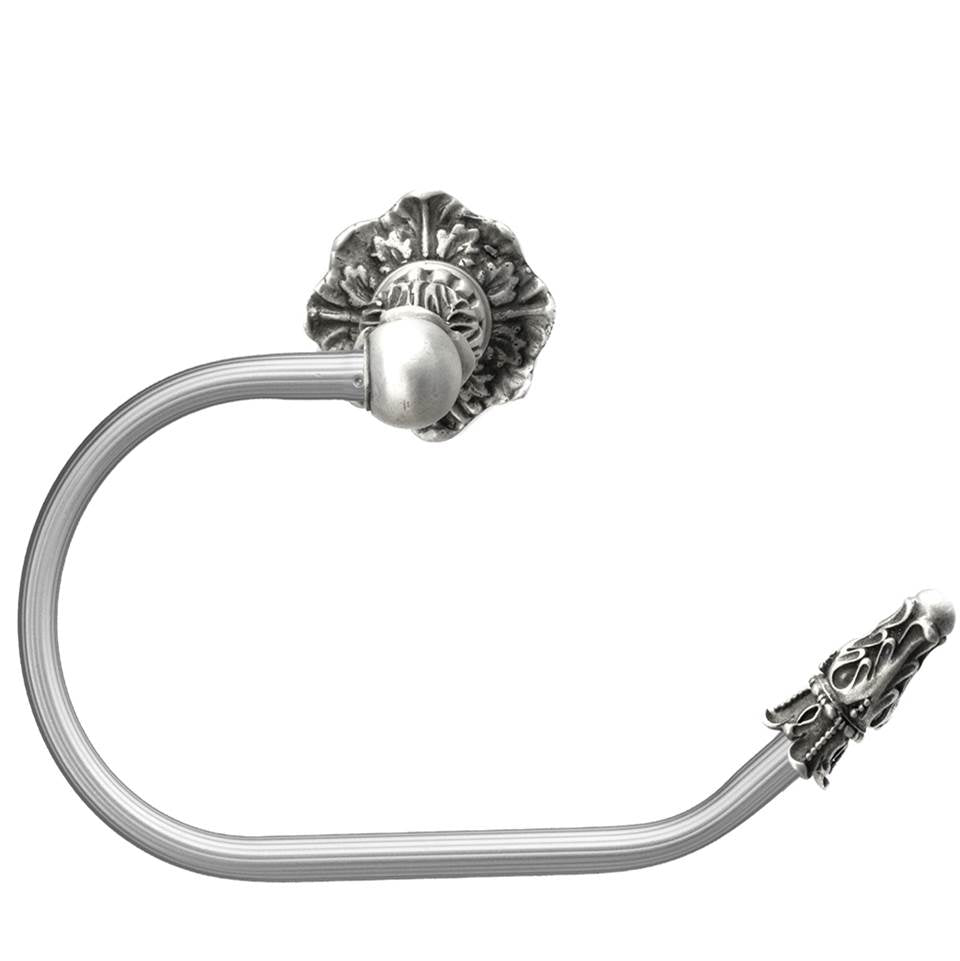 Carpe Diem Hardware - Acanthus Swing Tissue Reeded Ring Right Renaissance Style - Soft Gold