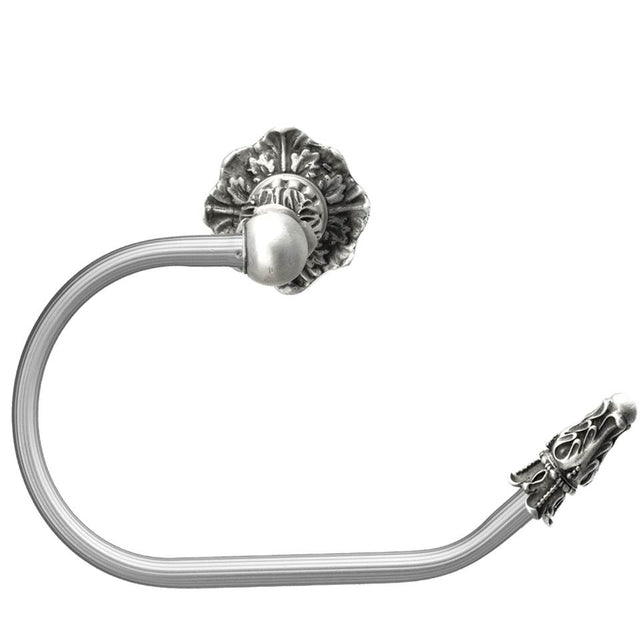Carpe Diem Hardware - Acanthus Swing Tissue Reeded Ring Right Renaissance Style - Soft Gold