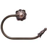 Carpe Diem Hardware - Acanthus Swing Tissue Reeded Ring Right Renaissance Style - Oil Rubbed Bronze