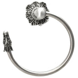 Carpe Diem Hardware - Acanthus Swing Towel Smooth Ring Left Renaissance Style - Soft Gold