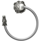Carpe Diem Hardware - Acanthus Swing Towel Reeded Ring Left Renaissance Style - Soft Gold