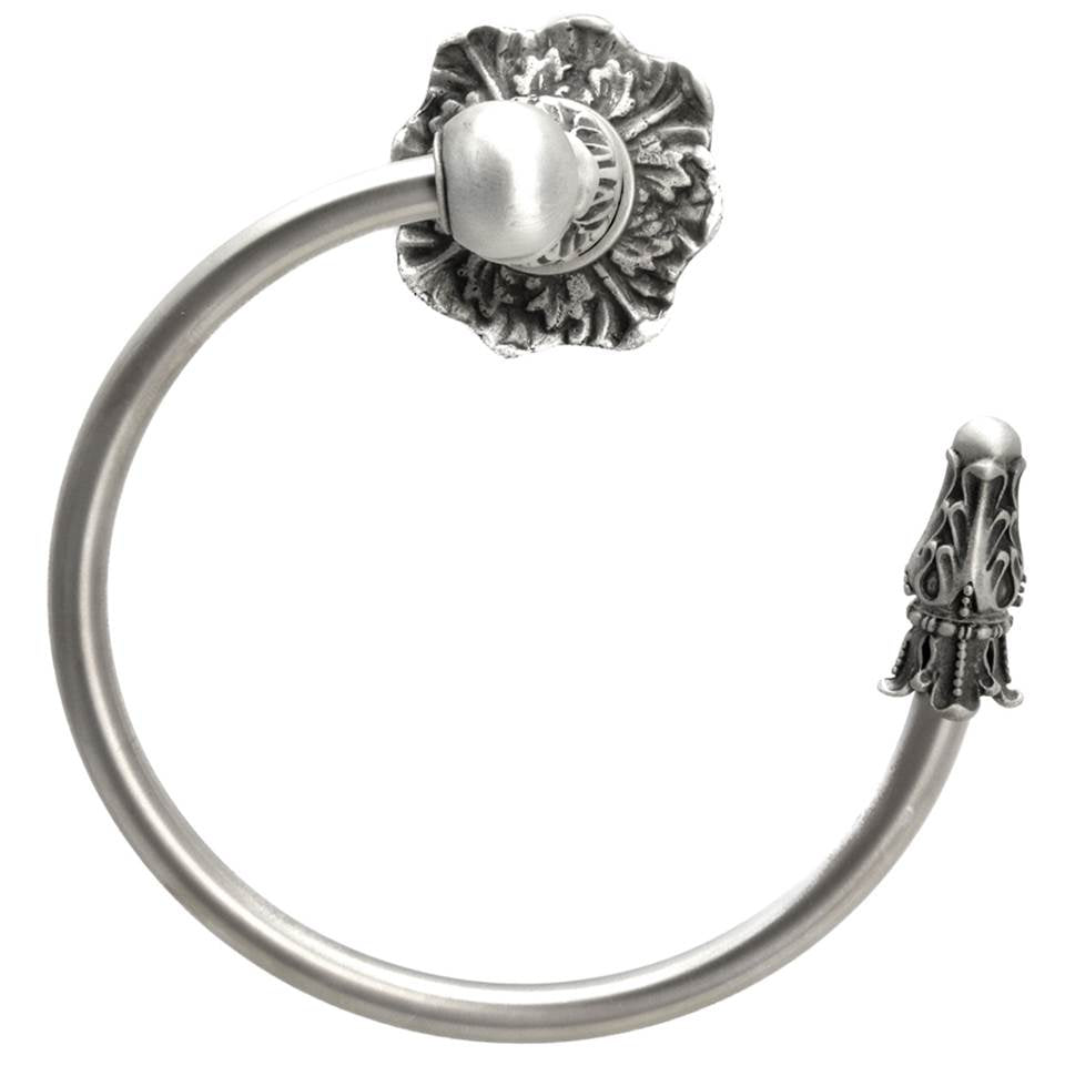 Carpe Diem Hardware - Acanthus Swing Towel Smooth Ring Right Renaissance Style - Soft Gold