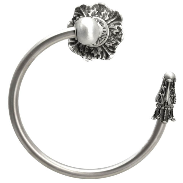 Carpe Diem Hardware - Acanthus Swing Towel Smooth Ring Right Renaissance Style - Soft Gold