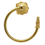 Carpe Diem Hardware - Acanthus Swing Towel Smooth Ring Right Renaissance Style - Gilded Mercury